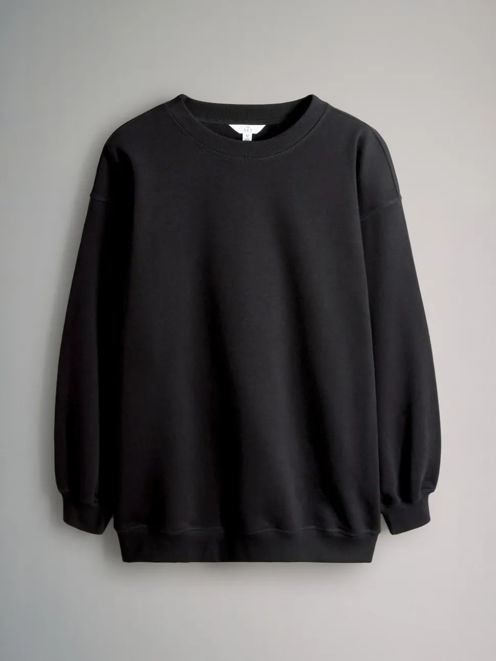 Noir/chocolat - The Set lot de 2 Sweat-shirts longs à Col rond