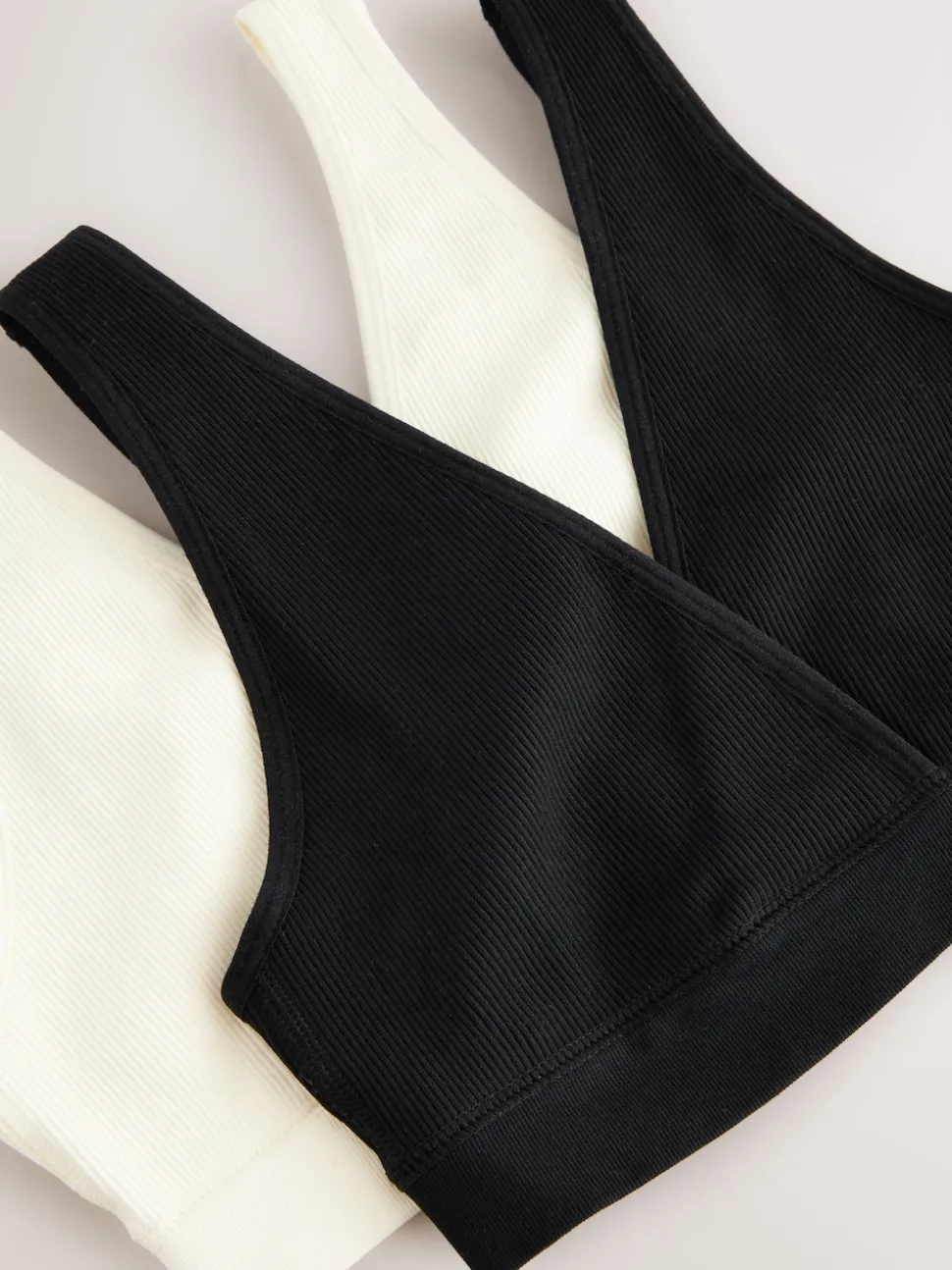 Noir/Crème - Allaitement sans couture et sans fil Ultimate Comfort Soutiens-gorge 2 Pack