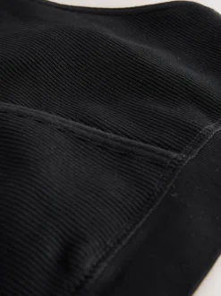 Noir/Crème - Allaitement sans couture et sans fil Ultimate Comfort Soutiens-gorge 2 Pack