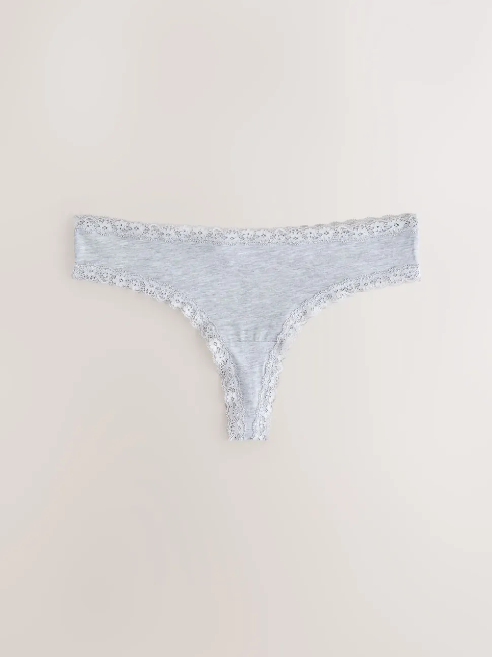 Noir/Crème - Lot de 4 culottes en coton et dentelle