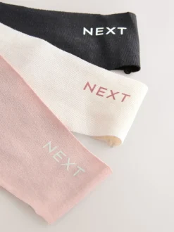 Noir/crème/rose - Lot de 7 culottes en coton Mélange sans VPL