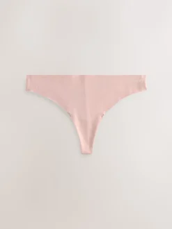 Noir/crème/rose - Lot de 7 culottes en coton Mélange sans VPL