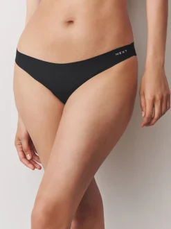 Noir/crème/rose - Lot de 7 culottes en coton Mélange sans VPL