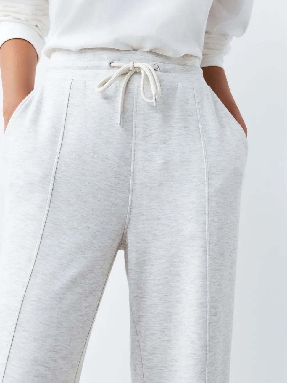 Noir/Gris - Joggings jambe large en jersey 2 Pack