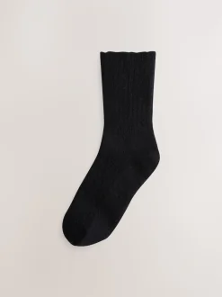 Noir/Gris - Lot de 2 paires de chaussettes en laine mérinos