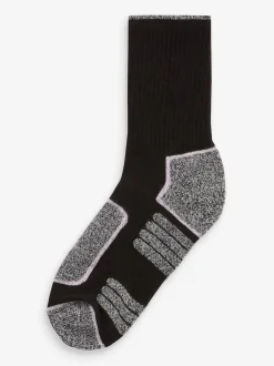 Noir/Gris - Next Active Sports Walking Ankle Socks 2 Pack