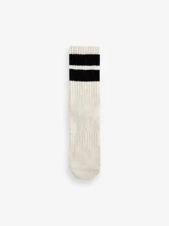 Noir/Gris - Rayure Cushion Sole Ribbed Sport Ankle Socks 3 Lot With Arch Support