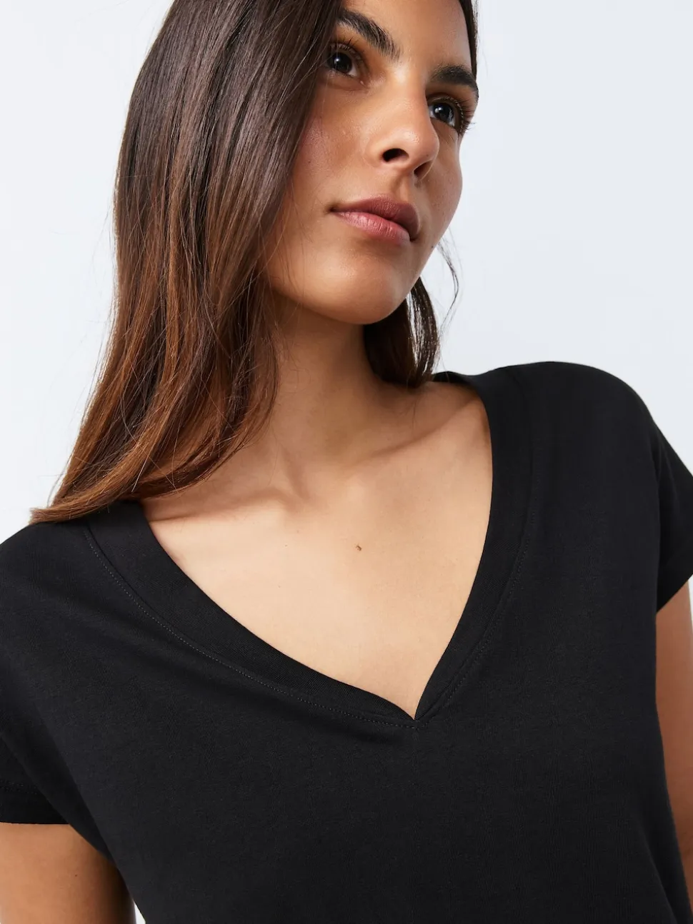 Noir/gris/rose - Lot de 7 T-shirts à mancherons