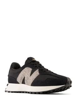 Noir/imprimé léopard - New Balance 327 Trainers