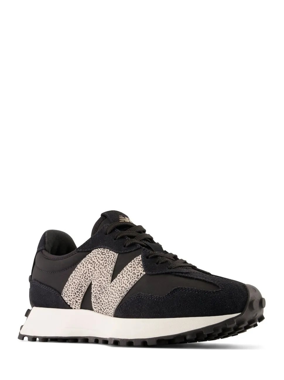 Noir/imprimé léopard - New Balance 327 Trainers