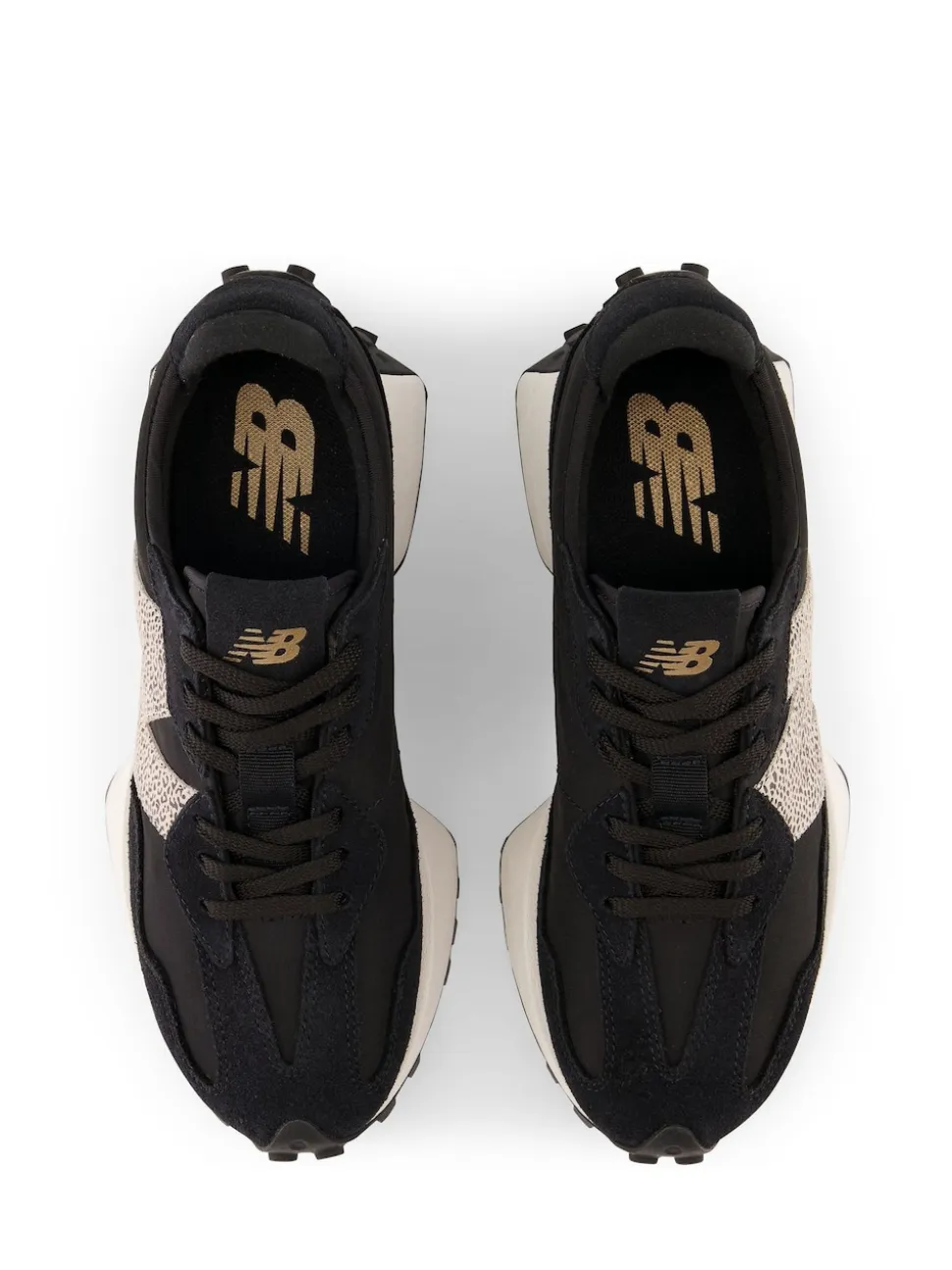 Noir/imprimé léopard - New Balance 327 Trainers