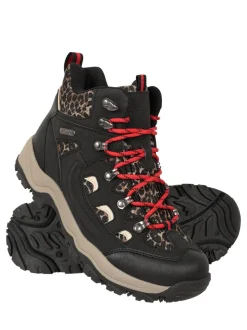 Noir/Léopard - Bottes imperméables imprimées Mountain Warehouse Adventurer femme