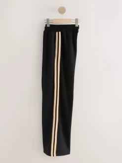 Noir/Neutre - Pantalons de survêtement Slinky à jambes Amples et rayures latérales