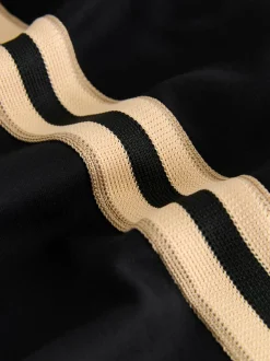 Noir/Neutre - Pantalons de survêtement Slinky à jambes Amples et rayures latérales