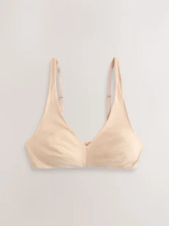 Noir/Noir/Blanc/Praline Nude - Lot de 4 soutiens-gorge en coton