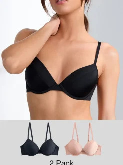 Noir/Nu - Lot de 2 Soutiens-gorge A-E Smoothing Ultimate Comfort