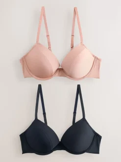 Noir/Nu - Lot de 2 Soutiens-gorge A-E Smoothing Ultimate Comfort