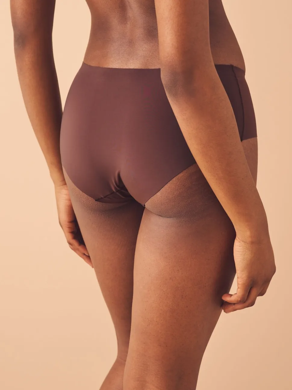 Noir/praline nude/chocolat nude - Lot 3 culottes invisibles et confortables