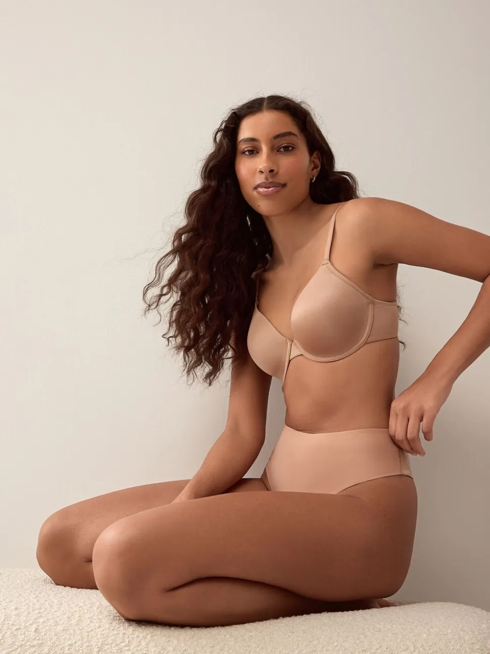 Noir/praline nude/chocolat nude - Lot 3 culottes invisibles et confortables