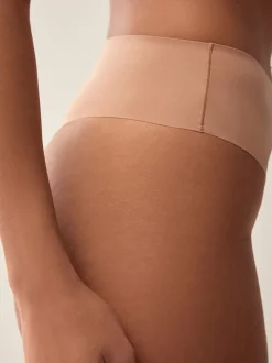 Noir/praline nude/chocolat nude - Lot 3 culottes invisibles et confortables