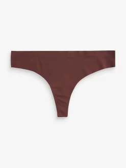 Noir/praline nude/chocolat nude - Lot 3 culottes invisibles et confortables