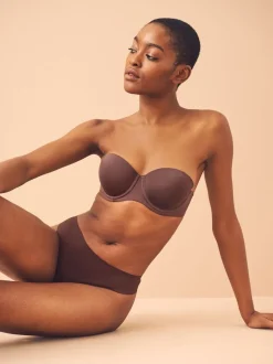 Noir/praline nude/chocolat nude - Lot 3 culottes invisibles et confortables