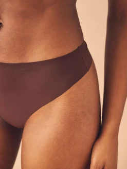 Noir/praline nude/chocolat nude - Lot 3 culottes invisibles et confortables