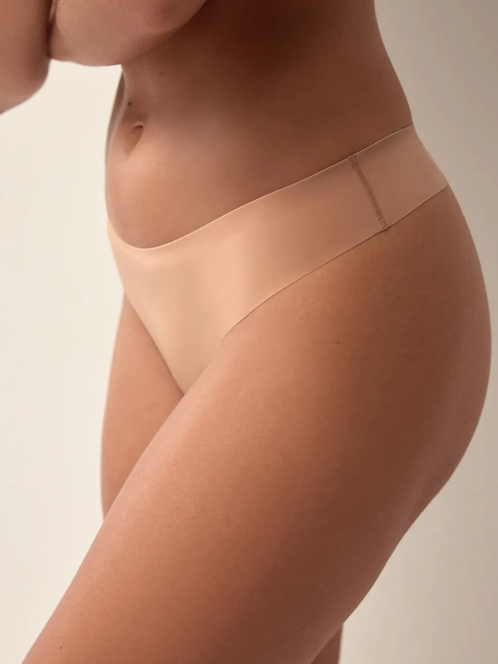 Noir/praline nude/chocolat nude - Lot 3 culottes invisibles et confortables