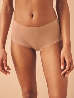 Noir/praline nude/chocolat nude - Lot 3 culottes invisibles et confortables