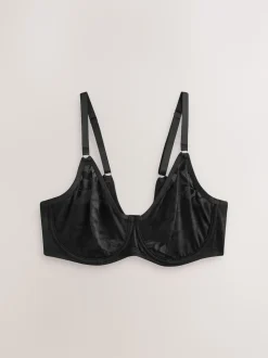 Noir/Rose - Lot de 2 soutiens-gorge DD-G en dentelle non rembourrés à bonnets complets