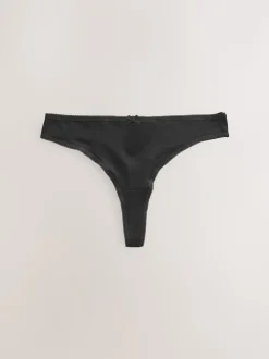 Noir/Rose pâle Nude/Blanc - Culotte en coton riche 5 Pack