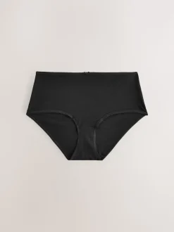 Noir/Rose pâle Nude/Blanc - Culotte en coton riche 5 Pack