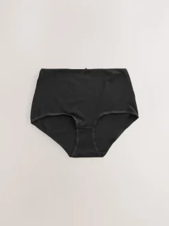 Noir/Rose pâle Nude/Blanc - Culotte en coton riche 5 Pack