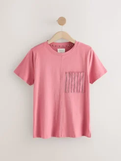 Noir/Rose Rayure - Ensemble de 2 pyjamas shorts