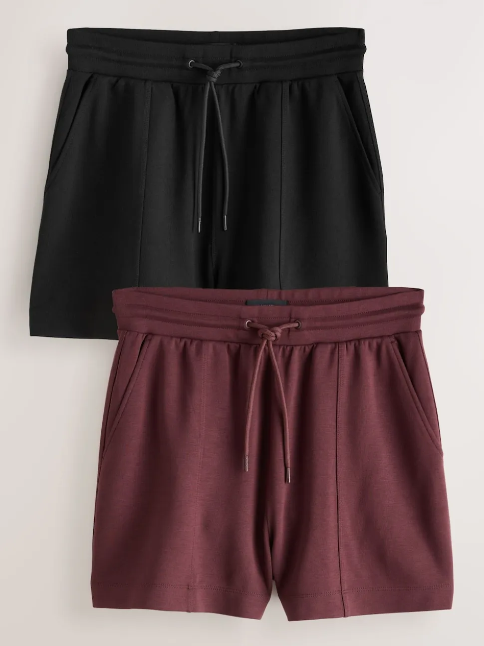 noir/rouge baie - Short en jersey 2 Pack