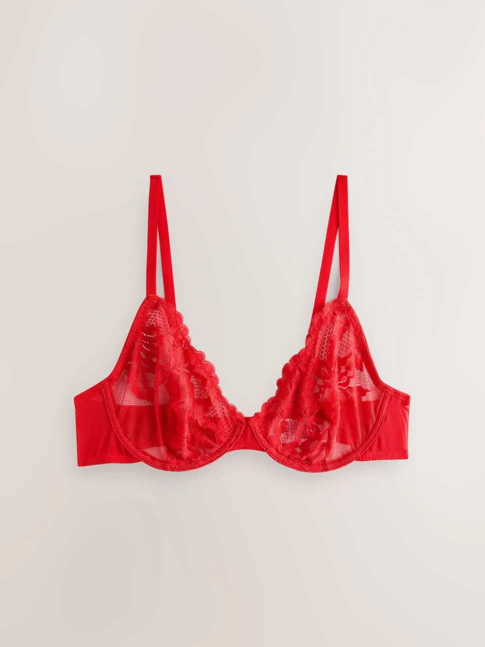 Noir/Rouge/Crème - Paquet de soutiens-gorge en dentelle 3