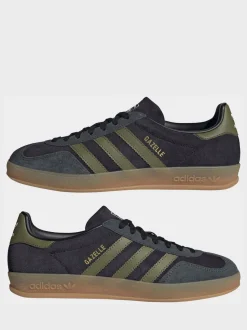 Noir/Vert - Baskets adidas Originals Gazelle