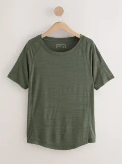 Noir/Vert - Lot de 2 t-shirts Active Crew Neck légers à manches courtes
