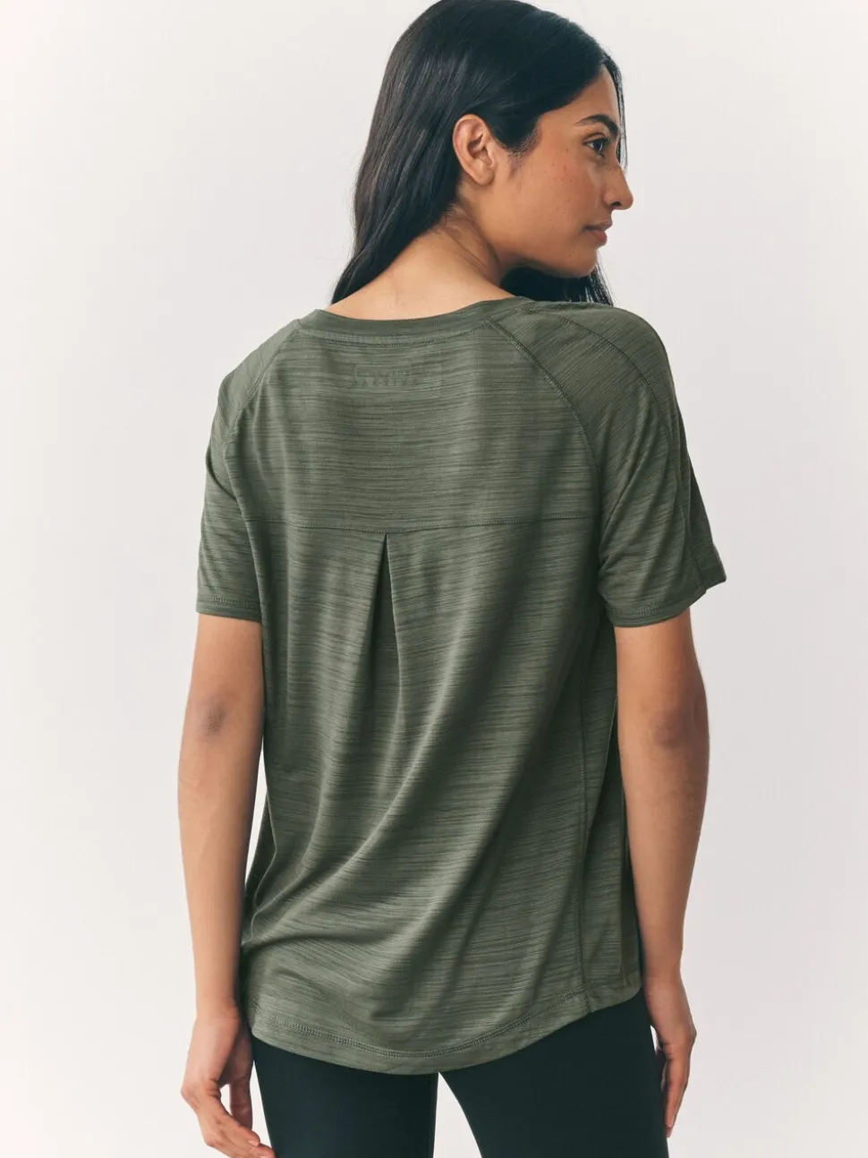 Noir/Vert - Lot de 2 t-shirts Active Crew Neck légers à manches courtes