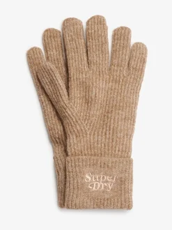 Noix de coco grillée - Gants en tricot côtelé doux de Superdry