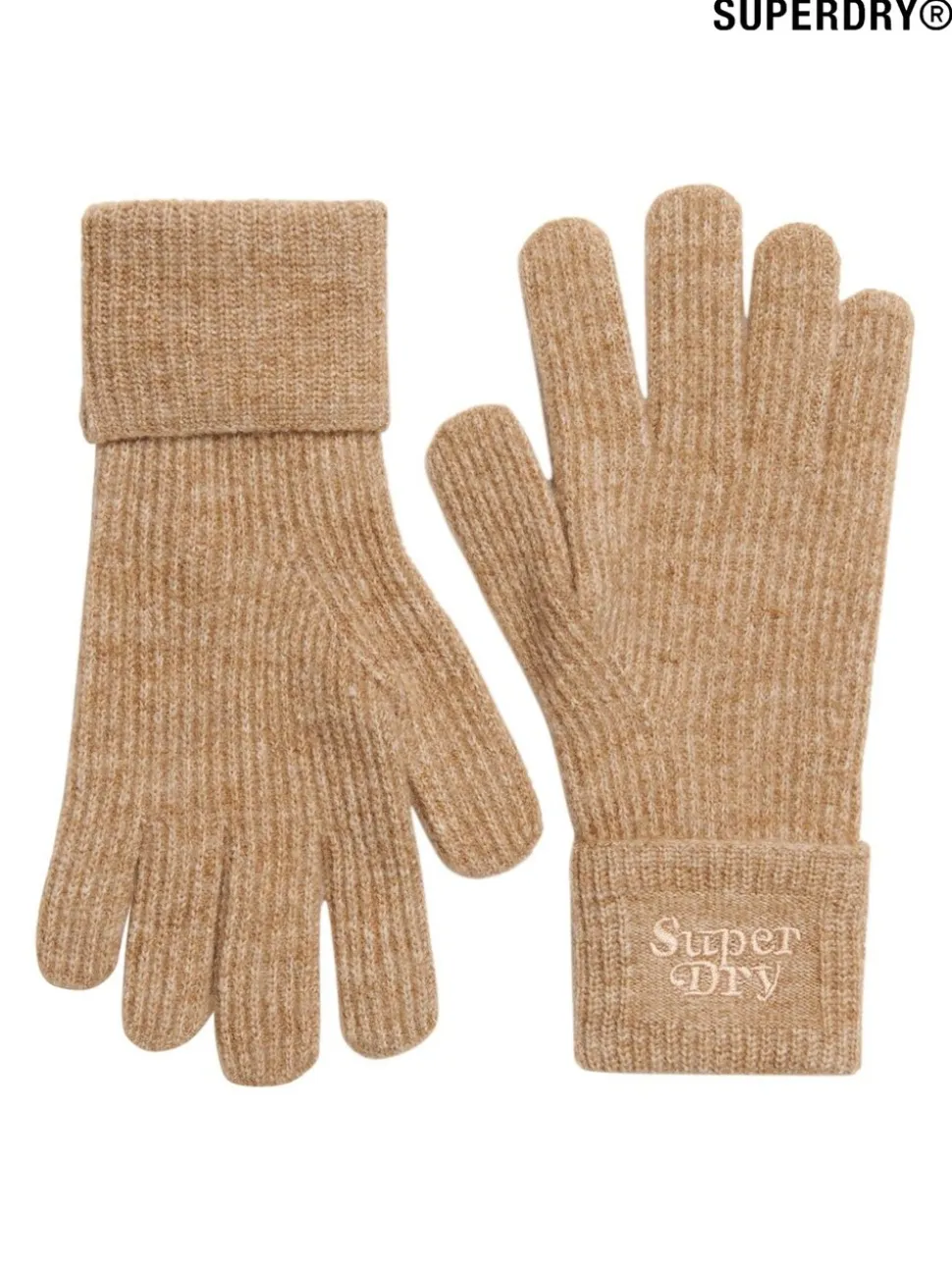 Noix de coco grillée - Gants en tricot côtelé doux de Superdry