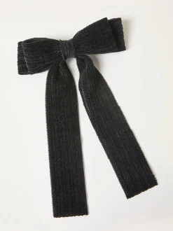 Nœud pour cheveux texturé en velours FatFace