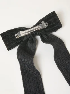 Nœud pour cheveux texturé en velours FatFace