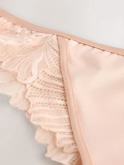 Nude - Caleçons brésiliens Lipsy en dentelle