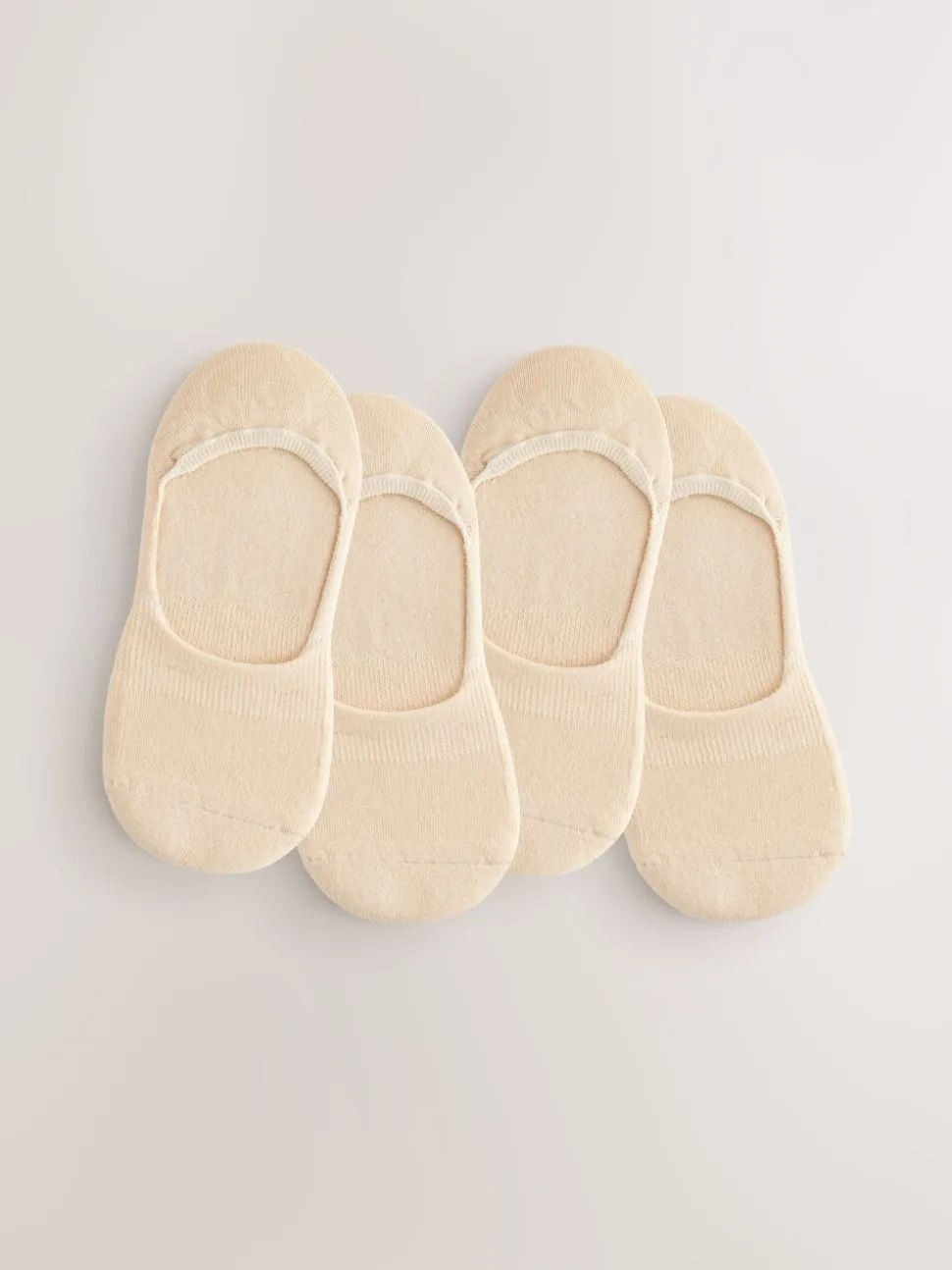 Nude - Chaussettes Invisibles à Semelle Coussin 4 Pack