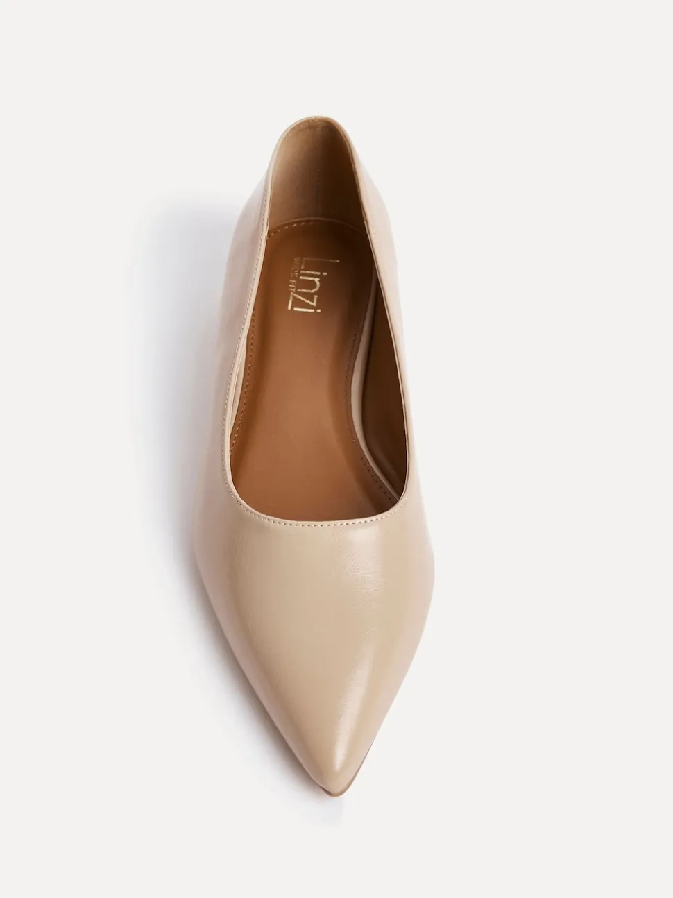 Nude - Chaussures plates Linzi Coupe large Compete à bout pointu