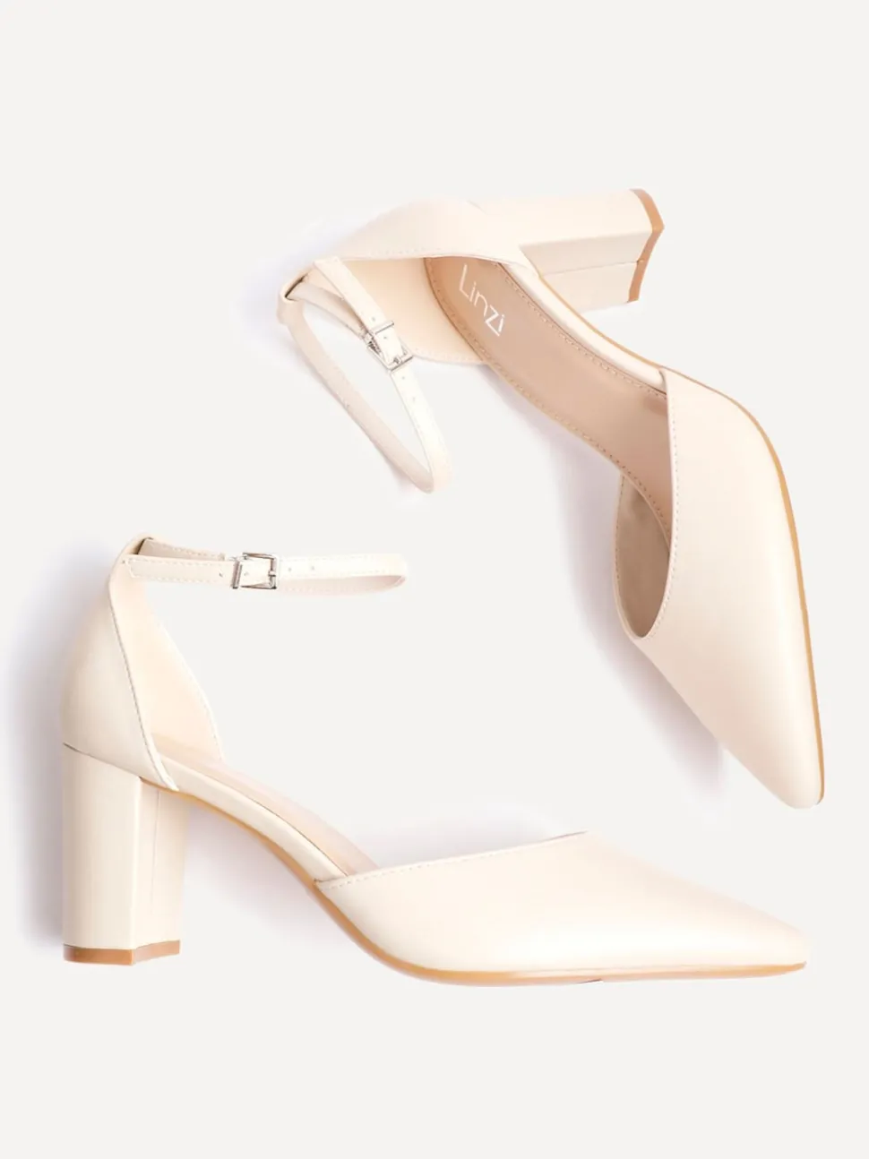 Nude - Linzi Leona Closed Back Court Block talons