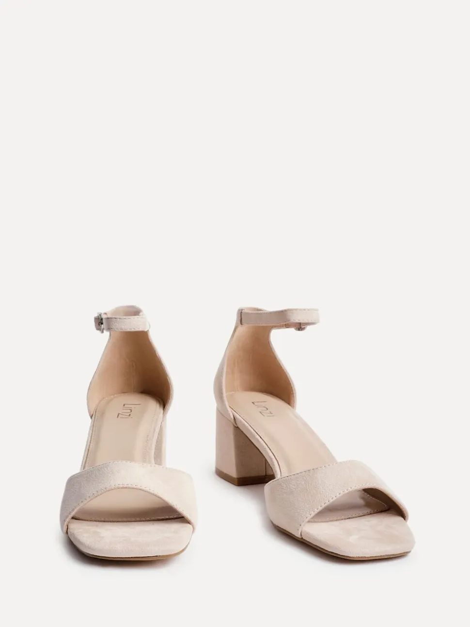 Nude - Linzi Maddie Closed Back Open Toe Heeled Sandales