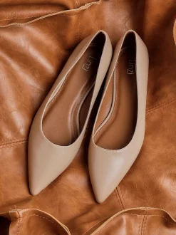 Nude - Linzi Orian Ballet à bout pointu Chaussures plates