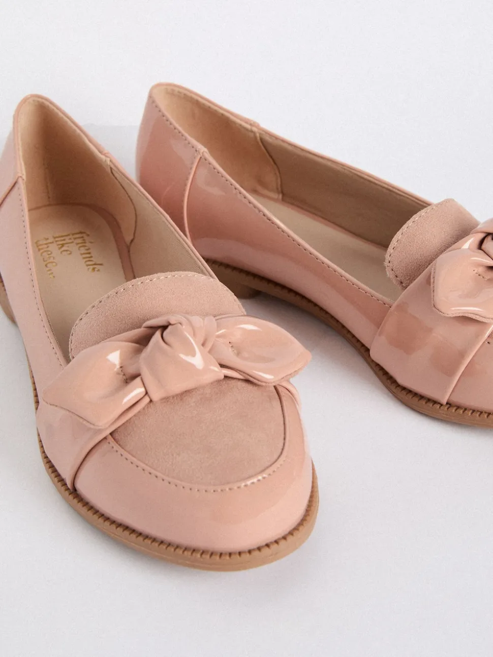 Nude - Mocassins Friends Like These Comfort nœud en cuir verni